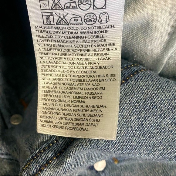 Levi’s 515 Bootcut Jeans Women’s Size 16L - W33 L34 Dark Wash Kicker Western EUC - Picture 6 of 7